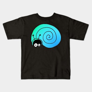 Hiding Snail Doodle Kids T-Shirt